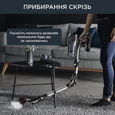 Пилосос Rowenta безпровідний X-Force Flex 14.60 Auto Animal, 48Вт, конт пил -0.9л, автон. робота до 70хв, НЕРА, чорно-сірий (RH9958WA) [102364]
