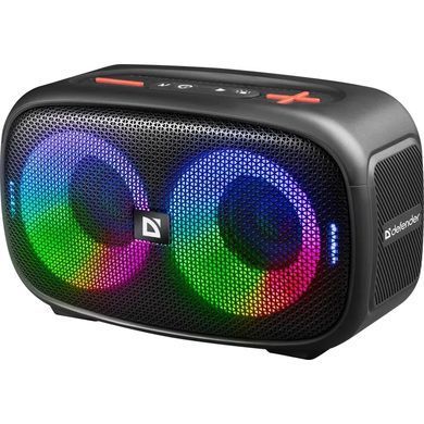 Акустична система 1.0 Defender Q5 20 Вт Bluetooth/FM/USB/TF/IPX5, LED, чорна (65305) [405307]