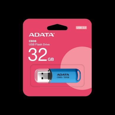 Флеш-накопичувач ADATA USB 2.0 C906 32Gb Water Blue (AC906-32G-RWB) [803656]