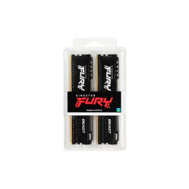 Пам'ять ПК Kingston DDR4 16GB KIT (8GBx2) 3200 FURY Beast (KF432C16BBK2/16)