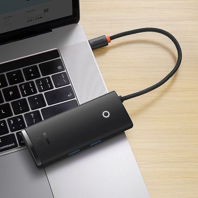 USB-хаб Baseus Lite Series 6-Port Type-C HUB Docking Station (Type-C to HDMI+USB3.0*2+PD+SD/TF) Black (WKQX050101) [805499]