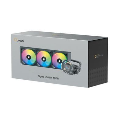 Система рідинного охолодження для комп'ютерного процесора SIGMA L36 BK ARGB OCYPUS (SIGMA-L36-BK3AAWWN00X-GL) [503603]