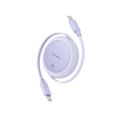 Кабель Baseus Free2Pull Mini Charging Cable USB-C to USB-C 60W 1m Nebula Purple (P10364500511-01) [802524]