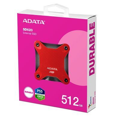Портативний SSD ADATA SD620 512GB USB 3.2 520/460Mb/s Red (SD620-512GCRD) [803662]