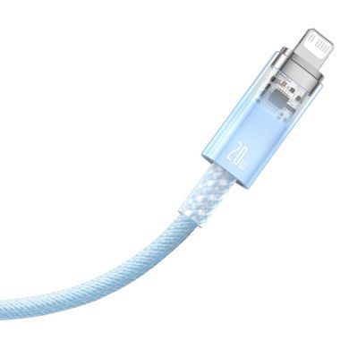Кабель Baseus Explorer Series Fast Charging Cable with Smart Temperature Control Type-C to iP 20W 1m Blue (CATS010203) [802548]