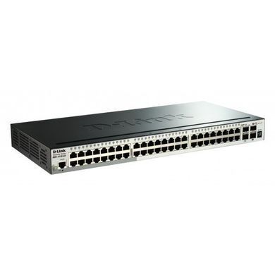 Комутатор D-Link 48xGE, 2x10GE, 2xSFP+, Керований, L2+ (DGS-1520-52) [105128]