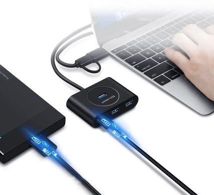 USB-хаб UGREEN USB 3.0 Hub 0.5m (Black) (UGR-20290) [803343]