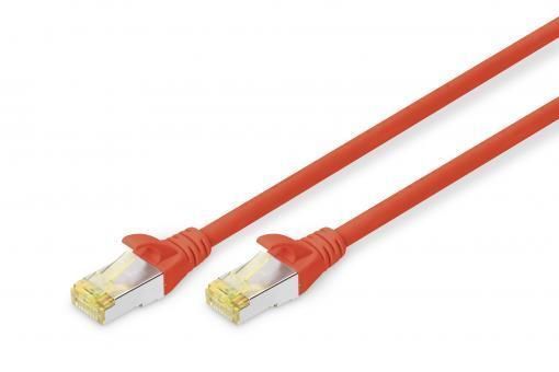 Патч-корд DIGITUS CAT 6a S-FTP, 1м, AWG 26/7, Cu, LSZH, червоний (DK-1644-A-010/R) [109885]