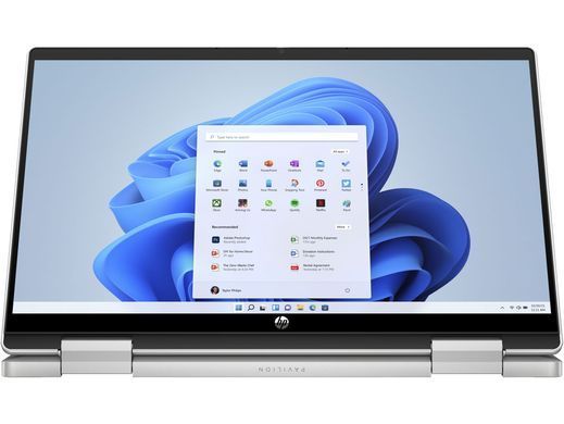 Ноутбук HP Pavilion x360 14-ek2010ua 14"FHD IPS Ts,300n/Core7-150U(5.4)/16Gb/SSD512Gb/Intl Gr/DOS/Сріблястий (A0NB3EA) [400101]