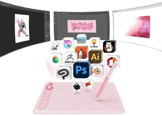 Графічний планшет Parblo Intangbo X7 Pink (INTANGBOX7P) [618462]