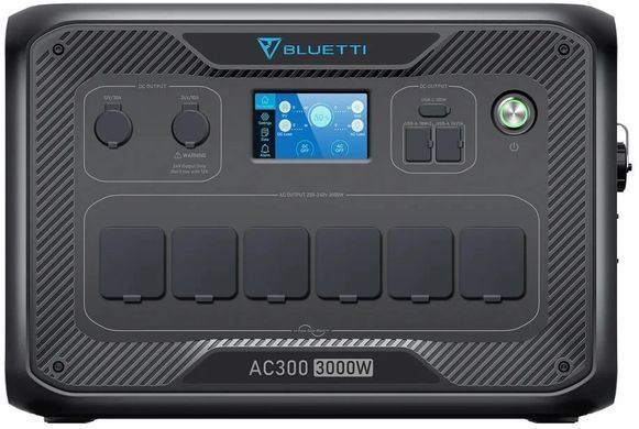 Зарядна станція Bluetti AC300 + акумуляторний модуль B300K, 3000W, 2764.8Wh, LiFePO4 (3000W AC300+B300K) [615298]