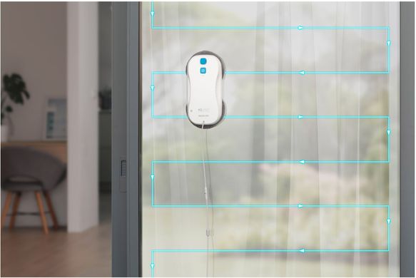 Sencor Робот-пилосос для вікон, 3000Па, вода -0.06л, вологе прибирання, від мережі, білий (SRW6010WH)