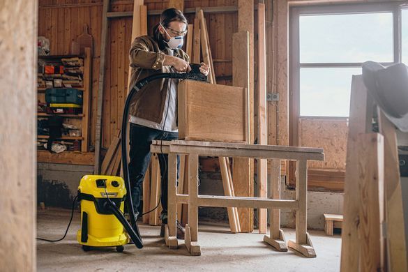 Пилосос професійний Karcher WD 3 P V-17/4/20 1000Вт розетка 220В контейнер 17л 4.86кг (1.628-170.0) [105616]
