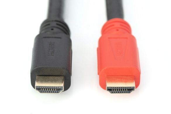 Кабель DIGITUS HDMI Full HD, w/Amplifier, type A M/M, 20м, чорний (AK-330105-200-S) [114614]