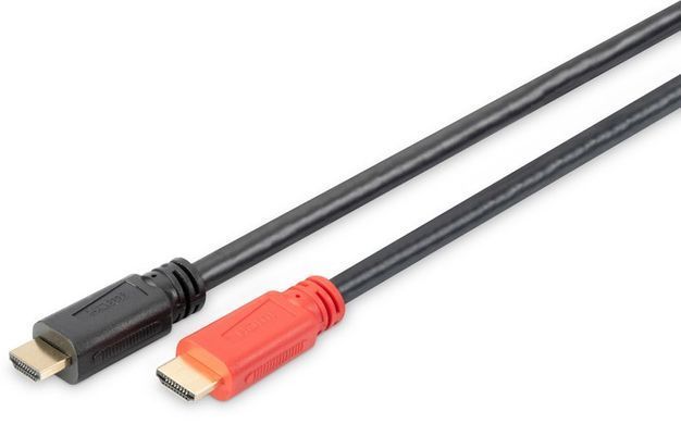 Кабель DIGITUS HDMI Full HD, w/Amplifier, type A M/M, 20м, чорний (AK-330105-200-S) [114614]