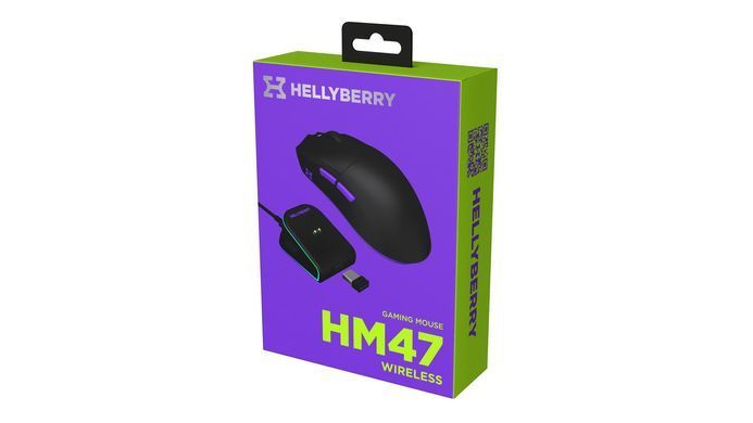Миша бездротова Hator Hellyberry HM47 Wireless Black/Violet (HM47_black_violet) [619289]
