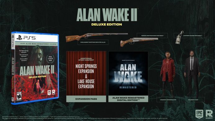 Гра консольна PS5 Alan Wake 2 Deluxe Edition, BD диск (5056635609427) [106222]