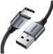 Кабель UGREEN US288 USB-A 2.0 to USB-C Cable Nickel Plating Aluminum Braid 2m (Black) (UGR-60128) [804367], фото 4