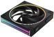 Корпусний вентилятор Zalman ZM-DF120R ARGB, 120мм, 800-2300rpm, 4pin, PWM, 3pin+5VARGB, 34,5dBa, POGO pin, Magnetic, Reversed, чорний (ZM-DF120RBLACK) [113939], фото 1