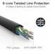 Мережевий кабель UGREEN NW102 Cat 6 U/UTP Lan Flat Cable 2m (Black) (UGR-50174) [803350], фото 6