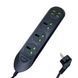 Мережевий подовжувач WUW C133 4USB+3Socket 2500W 2m Black (WUW-C133) [802788], фото 1