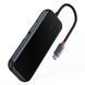 USB-хаб Baseus AcmeJoy 5-Port Type-C HUB Adapter（Type-C to USB3.0*2+USB2.0*1+Type-C PD&Data *1+RJ45*1）Dark Gray (WKJZ010113) [802737], фото 1