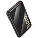 Зовнішній акумулятор HOCO Q37 Graceful 22.5W+PD20W power bank with two cables(10000mAh) Black (6942007644914) [806621], фото 4