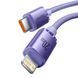 Кабель Baseus Crystal Shine Series Fast Charging Data Cable Type-C to iP 20W 1.2m Purple (CAJY000205) [802540], фото 3