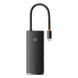 USB-хаб Baseus Lite Series 6-Port Type-C HUB Docking Station (Type-C to HDMI+USB3.0*2+PD+SD/TF) Black (WKQX050101) [805499], фото 1