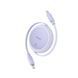 Кабель Baseus Free2Pull Mini Charging Cable USB-C to USB-C 60W 1m Nebula Purple (P10364500511-01) [802524], фото 3