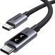 Кабель USB 2.0 Type-C M-M, 2 м, 100W, 5A （480Mbps）Smart display Чорний, L509 UGREEN (35512) [405674], фото 2