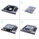 Адаптер Grand-X HDD 2.5" у відсік приводу ноутбука SATA/SATA3 Slim 9,5mm (HDC-24C) [607026], фото 3