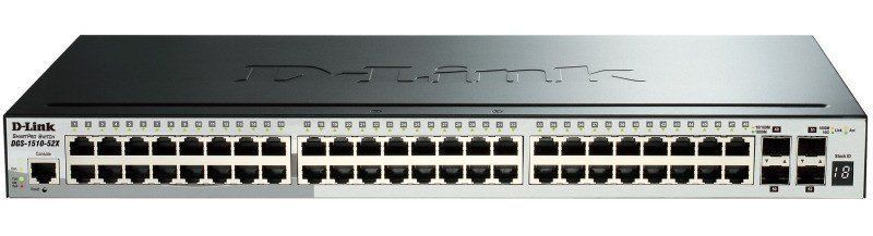 Комутатор D-Link 48xGE, 2x10GE, 2xSFP+, Керований, L2+ (DGS-1520-52) [105128]