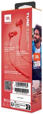 Гарнітура JBL TUNE 310C USB-C Red (JBLT310CRED) [201344]