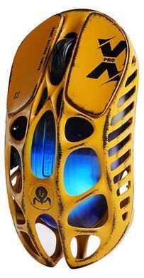 Миша GravaStar Mercury X, BT/WL/USB-A, RGB, Battle-Worn Yellow (GS_X_YLW) [113692]