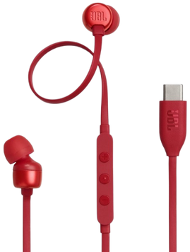 Гарнітура JBL TUNE 310C USB-C Red (JBLT310CRED) [201344]