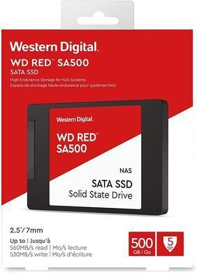 Накопичувач SSD WD 2.5" 500GB SATA Red SA500 (WDS500G1R0A) [112507]