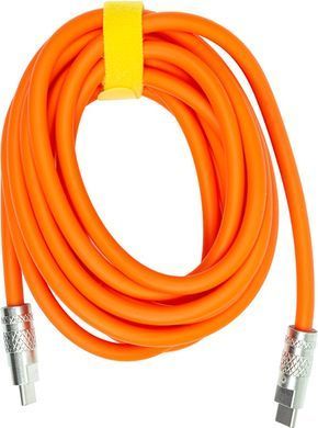 Кабель PowerPlant USB Type-C - USB Type-C (M/M) PD 120W, 3 м, Orange (CA913923) [604362]