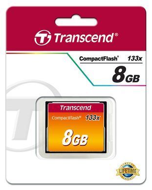Карта пам'яті Transcend 8Gb Compact Flash 133x (TS8GCF133) [705226]