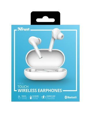 Навушники Trust Nika Touch True Wireless Mic White (23705_TRUST) [107103]