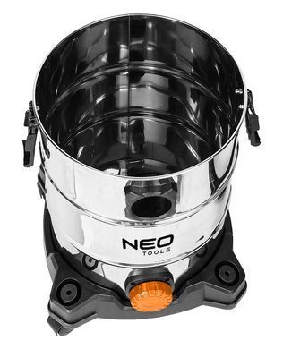 Пилосос професійний Neo Tools 1400Вт 18 кПа контейнер 30л HEPA колеса 5.92кг (04-738) [105703]