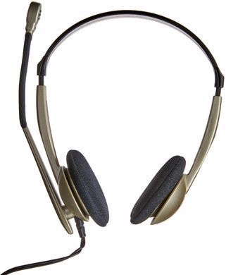 Гарнітура комп'ютерна стерео On-ear Koss CS100i 3.5 mini-jack, Uni Mic, 2.4м, Бежевий (197138.101) [107338]