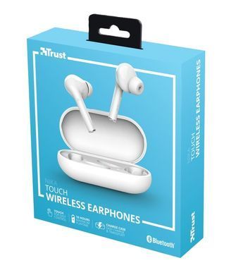 Навушники Trust Nika Touch True Wireless Mic White (23705_TRUST) [107103]