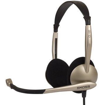 Гарнітура комп'ютерна стерео On-ear Koss CS100i 3.5 mini-jack, Uni Mic, 2.4м, Бежевий (197138.101) [107338]