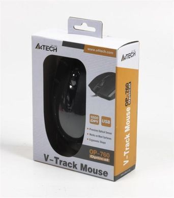 Миша A4Tech OP-760 Black USB V-Track (OP-760 USB (Black)) [606703]