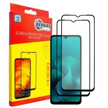 Захисне скло Dengos для Motorola Moto G06/G06 Power Black Full Glue 2 шт. (DG-TG2P-92) [619729]