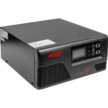 Перетворювач напруги Must 1000W з чистою синусоїдою,12V, LCD (EP20-1012PRO) (KD00MS0048) [1100002]