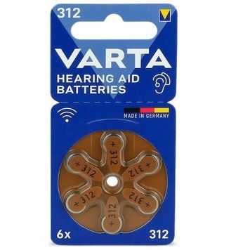 Батарейка Varta 312 PR41 BL 6 шт. (для слухових апаратів) (5110) [621362]
