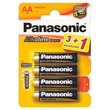 Батарейка Panasonic Alkaline Power AA/LR06 BL 4 шт (LR6APB/4BP) [617351]