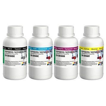 Комплект чорнил ColorWay Epson T26/C91 BK/С/M/Y (ColorWay-EW400SET02) 4*200г (CW-EW400SET02) [620694]